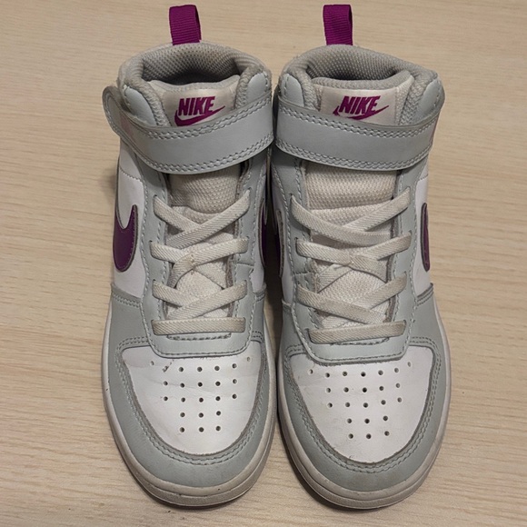 Nike Kids High-Top Sneakers - White and Purple - Picture 2 of 5